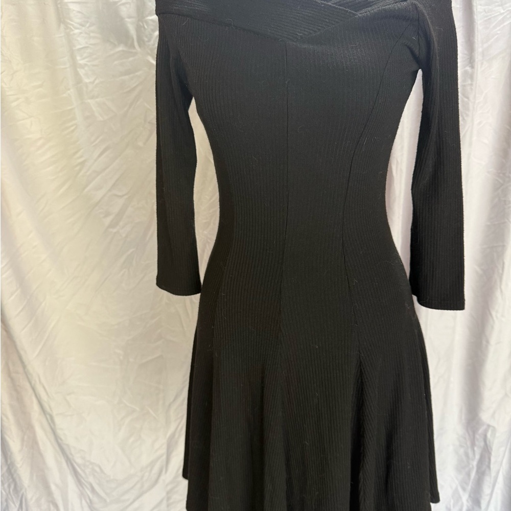 Charlotte Russe Black Long Sleeve Dress